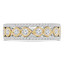 2/3 CTW Round Diamond Vintage Infinity Semi-Eternity Anniversary Wedding Band Ring in 14K Two-Tone Gold (MDR220224)