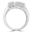 1 1/2 CTW Round Diamond Cocktail Ring in 18K White Gold (MDR220226)