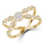 1/2 CTW Round Diamond Floral Vintage Cluster Cocktail Ring in 14K Yellow Gold (MDR220227)