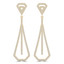 1 3/5 CTW Round Diamond Drop/Dangle Earrings in 18K Yellow Gold (MDR220230)