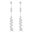 1 1/8 CTW Round Diamond Vintage Drop/Dangle Earrings in 18K White Gold (MDR220236)