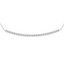 1/4 CTW Round Diamond Curved Bar Pendant Necklace in 18K White Gold (MDR220241)