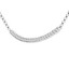 1/4 CTW Round Diamond Curved Bar Pendant Necklace in 18K White Gold (MDR220241)