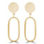 Oval Drop/Dangle Earrings in 14K Yellow Gold (MDR220242)