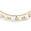 Round White Pearl Baby Bangle Bracelet in 14K Yellow Gold (MDR220258)