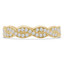 1/3 CTW Round Diamond Twisted Two-row Semi-Eternity Anniversary Wedding Band Ring in 14K Yellow Gold (MDR210133)