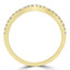 1/4 CTW Round Diamond Curved Semi-Eternity Anniversary Wedding Band Ring in 14K Yellow Gold (MD230001)