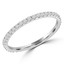 1/3 CTW Round Diamond 3/4 Way Semi-Eternity Anniversary Wedding Band Ring in 14K White Gold (MD230003)