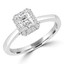 4/5 CTW Radiant Diamond Radiant Halo Engagement Ring in 14K White Gold (MD230007)