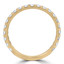 3/5 CTW Round Diamond 3/4 Way Semi-Eternity Anniversary Wedding Band Ring in 14K Yellow Gold (MD230047)