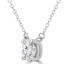 1/2 CT Round Diamond 4-Prong Necklace in 14K White Gold (MD230206)