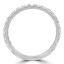 2/3 CTW Round Diamond 3/4 Way Semi-Eternity Anniversary Wedding Band Ring in 14K White Gold (MD230212)