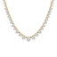 16 3/5 CTW Round Diamond Graduated Tennis Necklace in 14K Yellow Gold (MD230222)