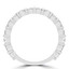 1 1/10 CTW Round Diamond Shared Prong 3/4 Way Semi-Eternity Anniversary Wedding Band Ring in 14K White Gold (MD230225)