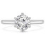 3/4 CT Round Diamond 6-Prong Solitaire Engagement Ring in 14K White Gold (MD230227)