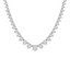 10 1/6 CTW Round Diamond Graduated Tennis Necklace in 14K White Gold (MD230244)