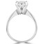 Princess Diamond Tapered Shank Solitaire Engagement Ring in White Gold (MVS0006-W)