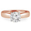 Round Diamond Solitaire Engagement Ring in Rose Gold (MVS0011-R)
