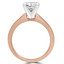 Princess Diamond Solitaire Engagement Ring in Rose Gold (MVS0012-R)
