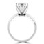 Round Diamond 6-Prong Solitaire Engagement Ring in White Gold (MVS0013-W)