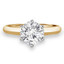 Round Diamond 6-Prong Solitaire Engagement Ring in Yellow Gold (MVS0013-Y)