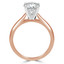 Round Diamond Solitaire Engagement Ring in Rose Gold (MVS0014-R)