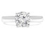 Round Diamond Solitaire Engagement Ring in White Gold (MVS0014-W)
