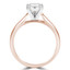 Princess Diamond Solitaire Engagement Ring in Rose Gold (MVS0015-R)