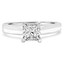 Princess Diamond Solitaire Engagement Ring in White Gold (MVS0015-W)