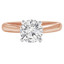 Round Diamond Solitaire Engagement Ring in Rose Gold (MVS0026-R)