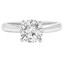 Round Diamond Solitaire Engagement Ring in White Gold (MVS0026-W)