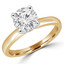 Round Diamond Solitaire Engagement Ring in Yellow Gold (MVS0026-Y)