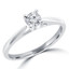 Round Diamond Solitaire Engagement Ring in White Gold (MVS0028-W)