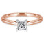 Princess Diamond Solitaire Engagement Ring in Rose Gold (MVS0029-R)