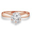 Round Diamond 6-Prong Solitaire Engagement Ring in Rose Gold (MVS0034-R)