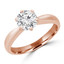 Round Diamond 6-Prong Solitaire Engagement Ring in Rose Gold (MVS0034-R)