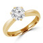 Round Diamond 6-Prong Solitaire Engagement Ring in Yellow Gold (MVS0034-Y)
