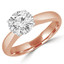 Round Diamond Solitaire Engagement Ring in Rose Gold (MVS0037-R)