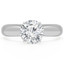 Round Diamond Solitaire Engagement Ring in White Gold (MVS0037-W)