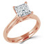 Princess Diamond Solitaire Engagement Ring in Rose Gold (MVS0040-R)