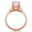 Round Diamond Solitaire Engagement Ring in Rose Gold (MVS0042-R)