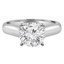 Round Diamond Solitaire Engagement Ring in White Gold (MVS0042-W)