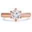 Round Diamond 6-Prong Solitaire Engagement Ring in Rose Gold (MVS0043-R)