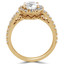 Round Diamond Round Halo Engagement Ring in Yellow Gold (MVS0091-Y)