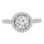 Round Diamond Round Halo Engagement Ring in White Gold (MVS0093-W)