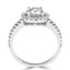 Round Diamond Round Halo Engagement Ring in White Gold (MVS0093-W)