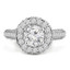 Round Diamond Round Halo Engagement Ring in White Gold (MVS0097-W)