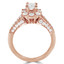 Round Diamond Round Halo Engagement Ring in Rose Gold (MVS0104-R)