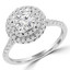 Round Diamond Double Round Halo Engagement Ring in White Gold (MVS0160-W)