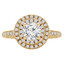 Round Diamond Double Round Halo Engagement Ring in Yellow Gold (MVS0160-Y)
